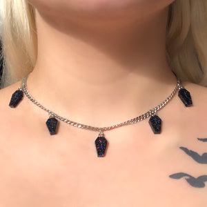 Handmade Coffin Necklace