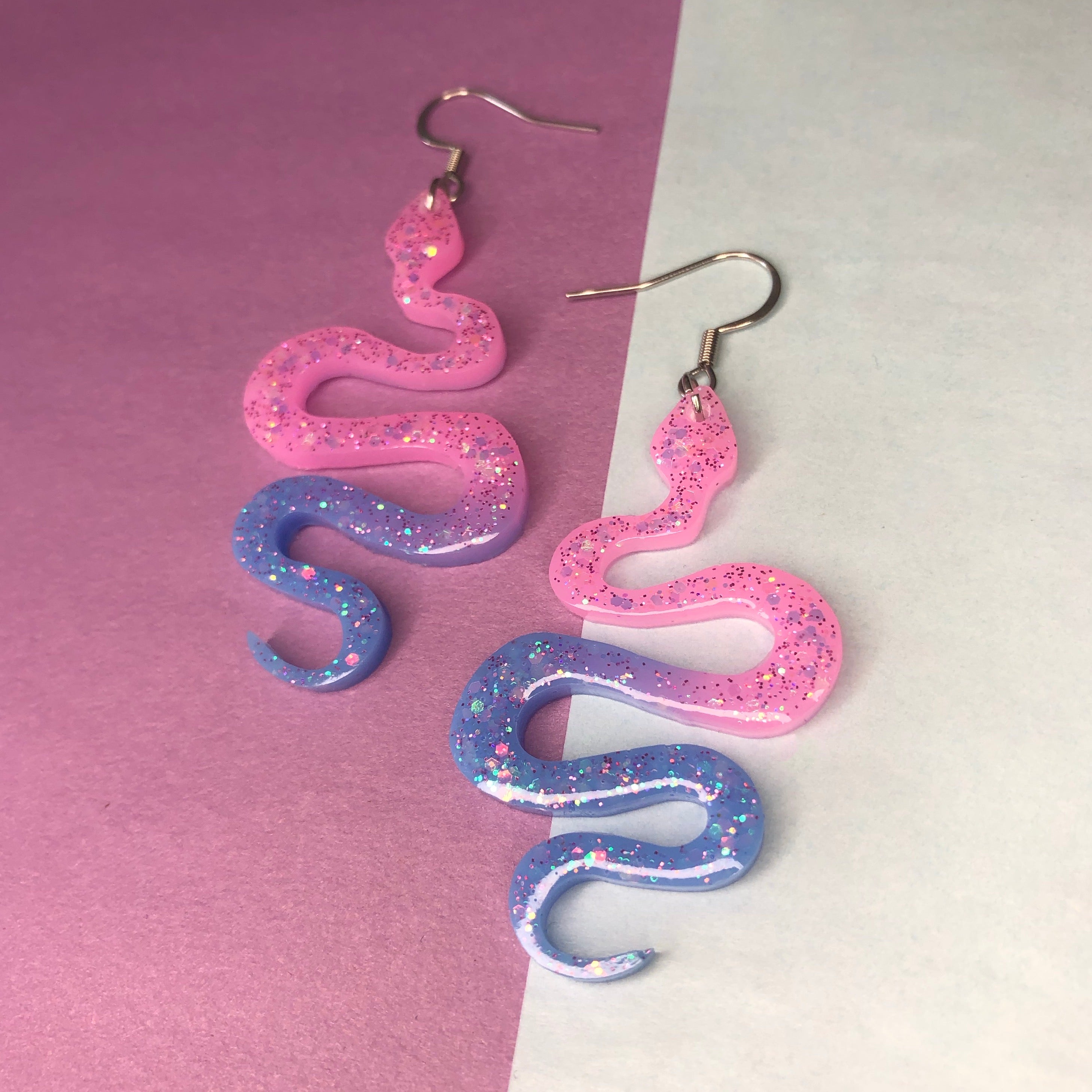 Ombre Snake Earrings