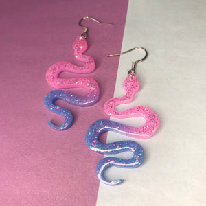 Ombre Snake Earrings