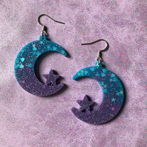 Blueberry Moon Earrings