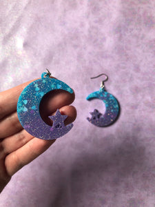 Blueberry Moon Earrings